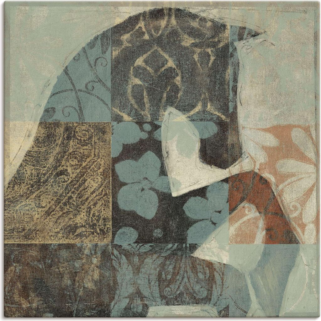 ARTland Leinwandbild Gemustertes Pferd II Größe: 70x70 cm