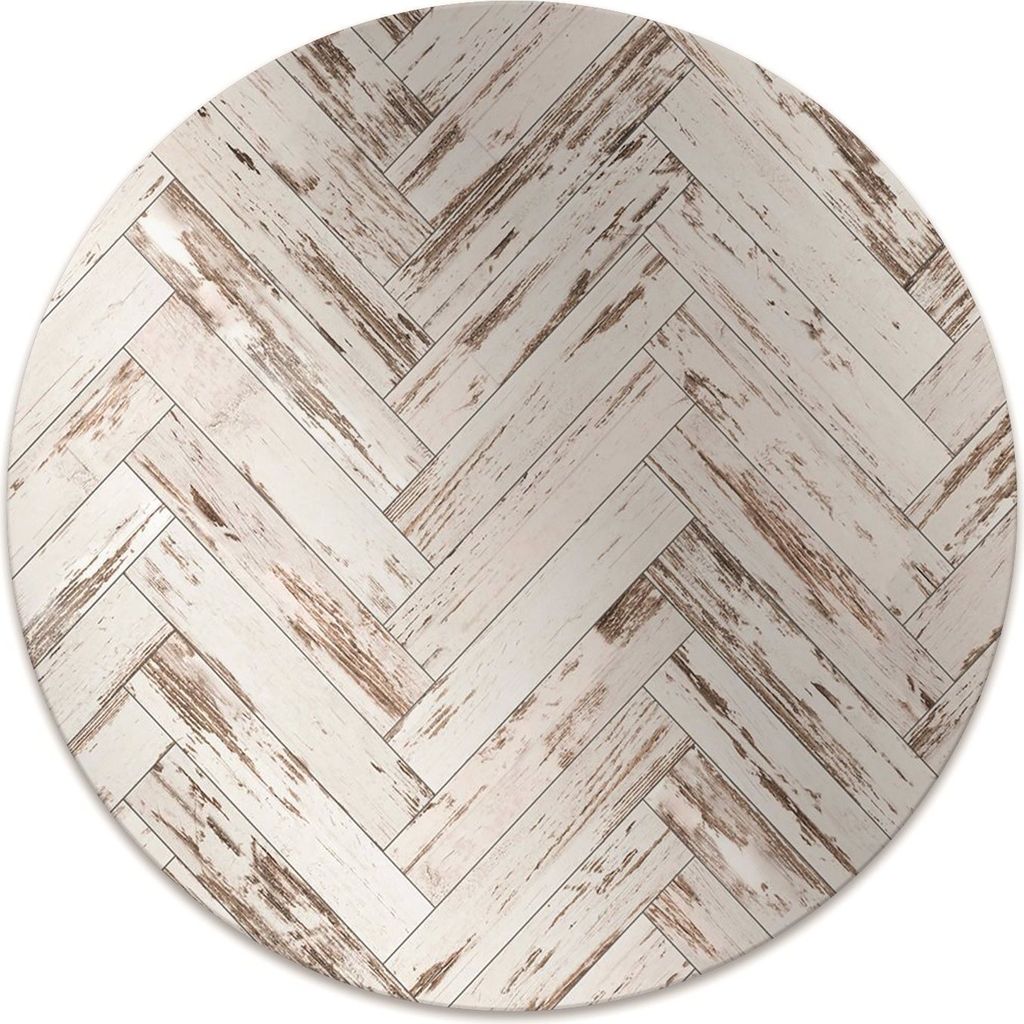 Rundmatte - Stuhlunterlage Bürostuhlunterlage - Rund Ø 100 cm - Bodenmatte - Fußmatte - Holzboden