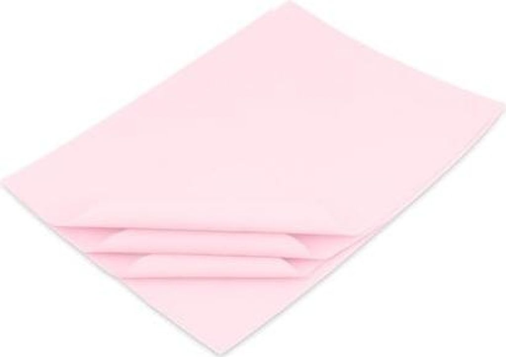 Glattes Papier 20 g 38 x 50 cm Hellrosa – Pastellfarben – 50 Blatt