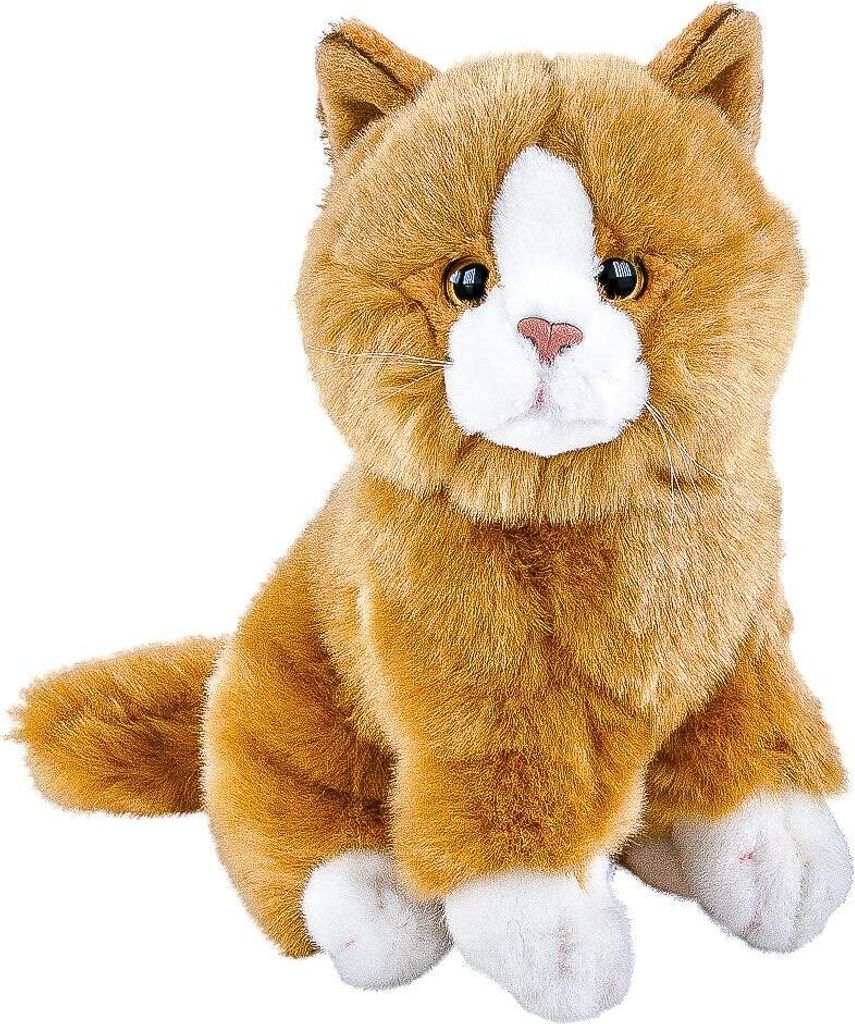 Katze Sunny sitzend rotbraun weiß 30 cm Kuscheltier Uni-Toys