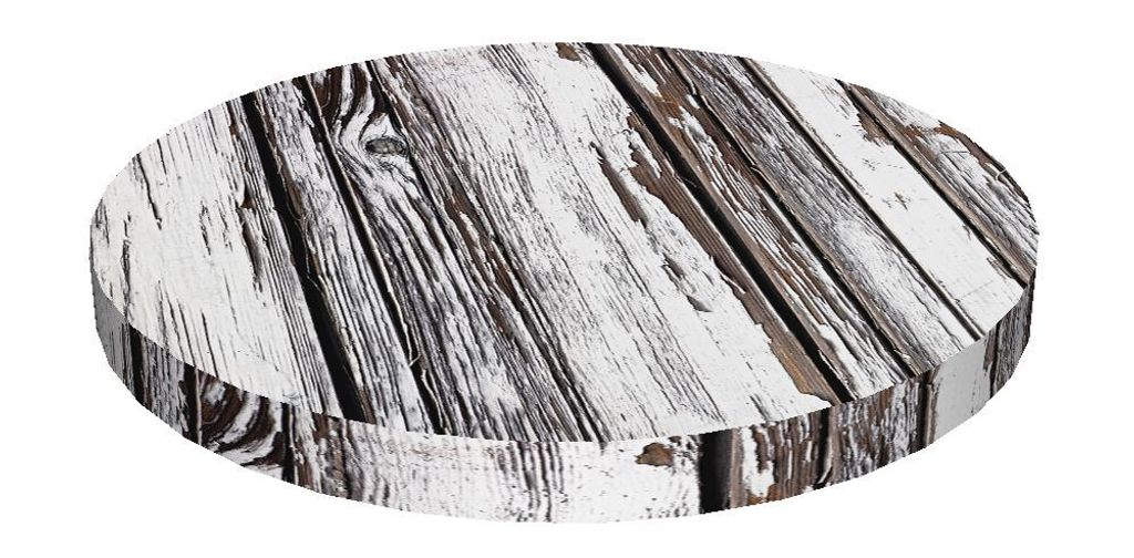 Bertoni RING, Rundes Stuhlkissen, Dekoratives wasserfestes Sitzkissen mit Muster, 40 cm x 4 cm FIORD