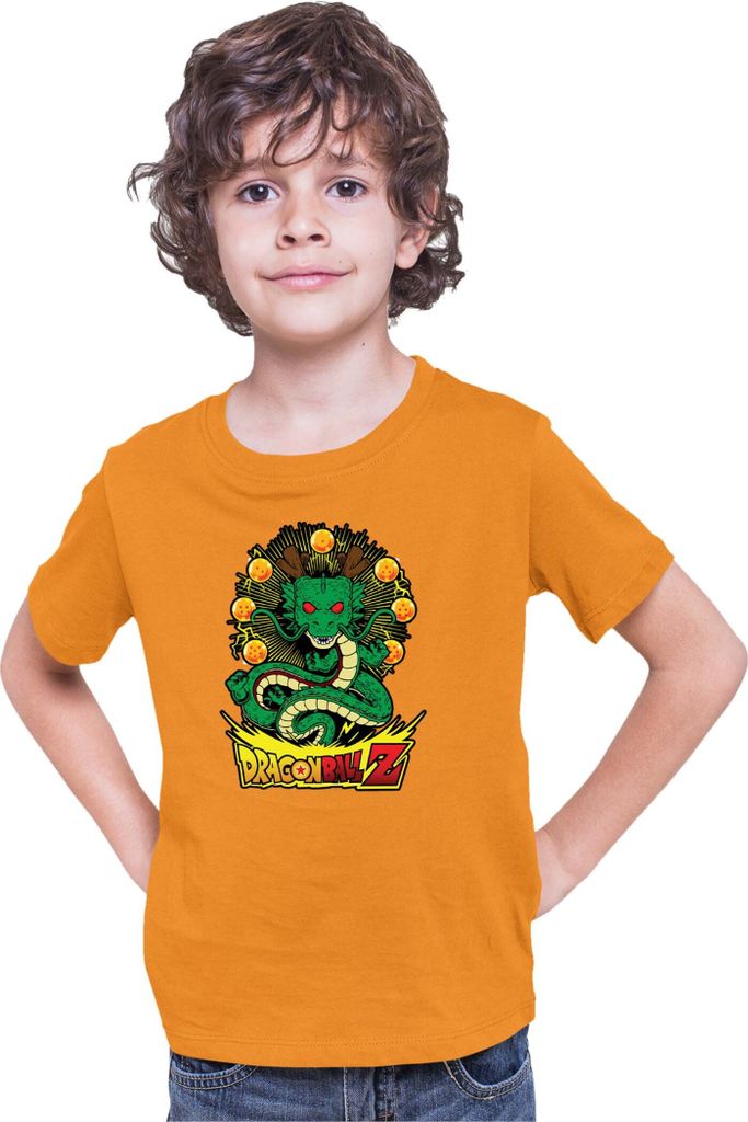 Kinder T-Shirt Dragon Anime Manga Ball Z Shenron 03, 12-13 Jahr - 152 / Orange