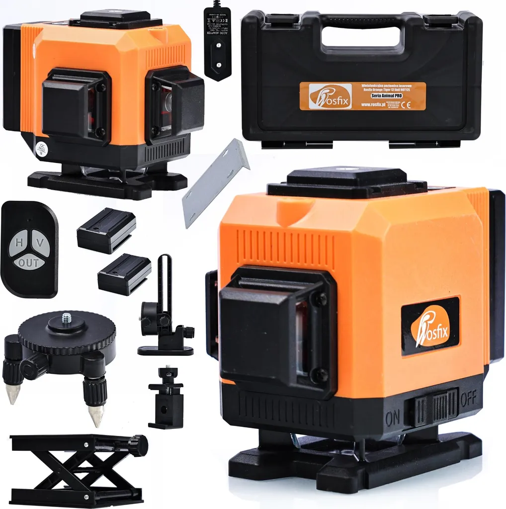 Niveau Laser Rosfix Orange Tiger ROT12L - 12 Lignes Vertes 360° IP54