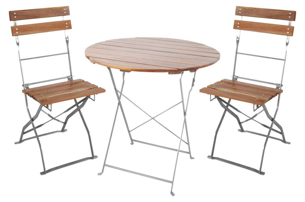 3er Biergarten Set Biergartengarnitur Biergartenmöbel Produktbild 