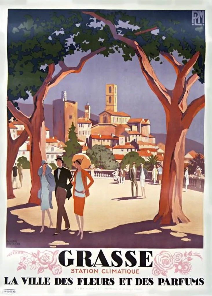 Puzzle 500 pièces Grafika Roger Broders Grasse Ville des Fleurs