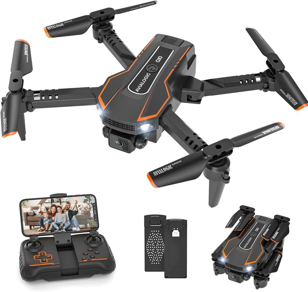 RC Drohne mit Kamera 720P HD, WLAN FPV, Headless Mode, 3D Flip, Höhenhaltung, Flugrouten, Spielzeug für Kinder & Anfänger, Geschenk für Jungen