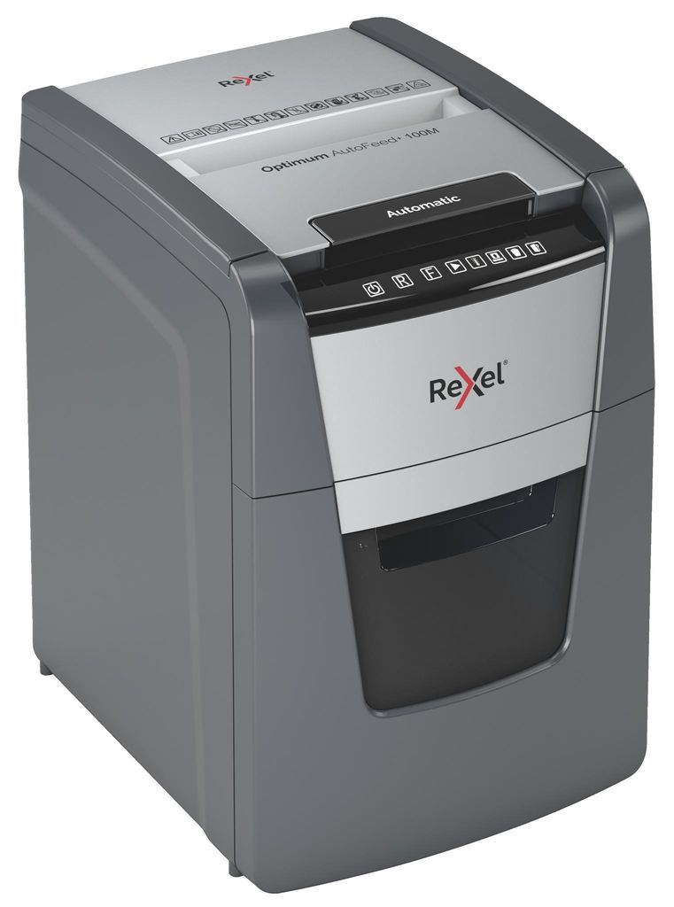 Rexel Optimum Auto+ 100M, Mikrogeschnittene Zerkleinerung, Produktbild 