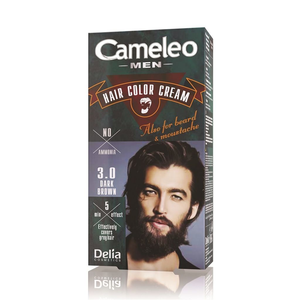 Cameleo Men Hair Farba do wosw brody i wsw 3.0 Dark Brown, Obrázek produktu 