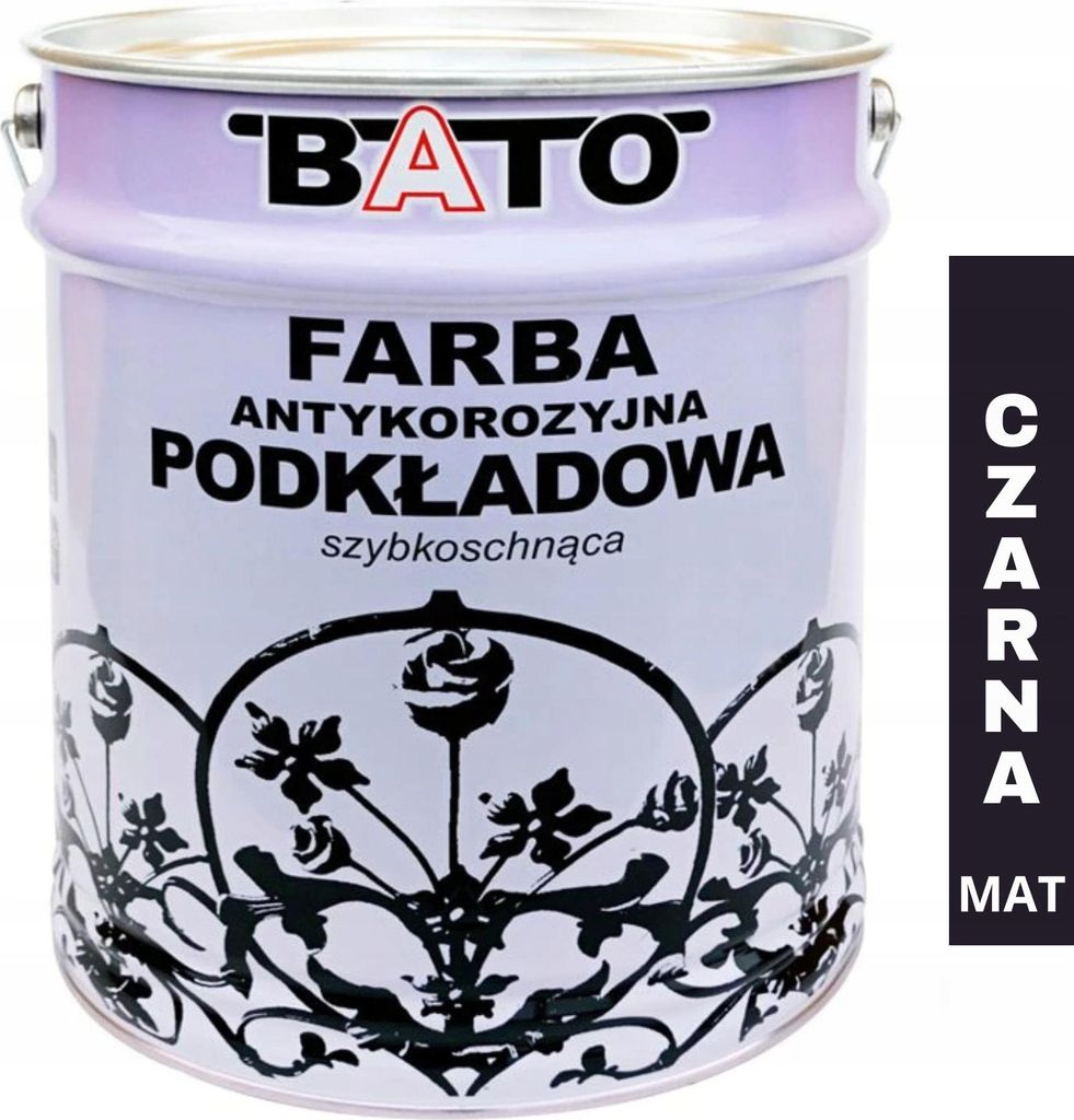 Schnelltrocknende Anti-Korrosionsfarbe, Matt, Schwarz, 20 L