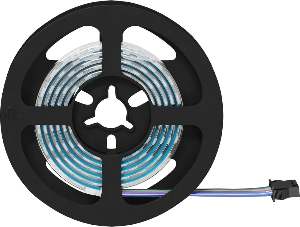 Coppia Strisce LED 1200mm 1.2M Nero/Trasparente Alta Resa