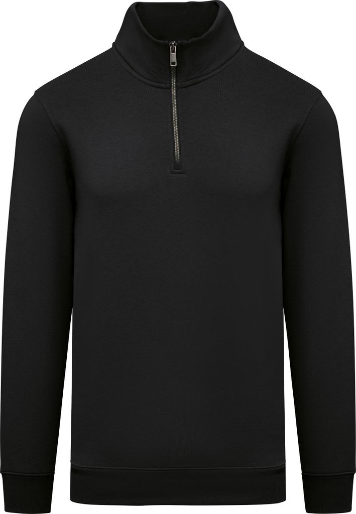 Native Spirit Umweltfreundliches Sweatshirt mit Stehkragen und Reißverschluss für Herren
