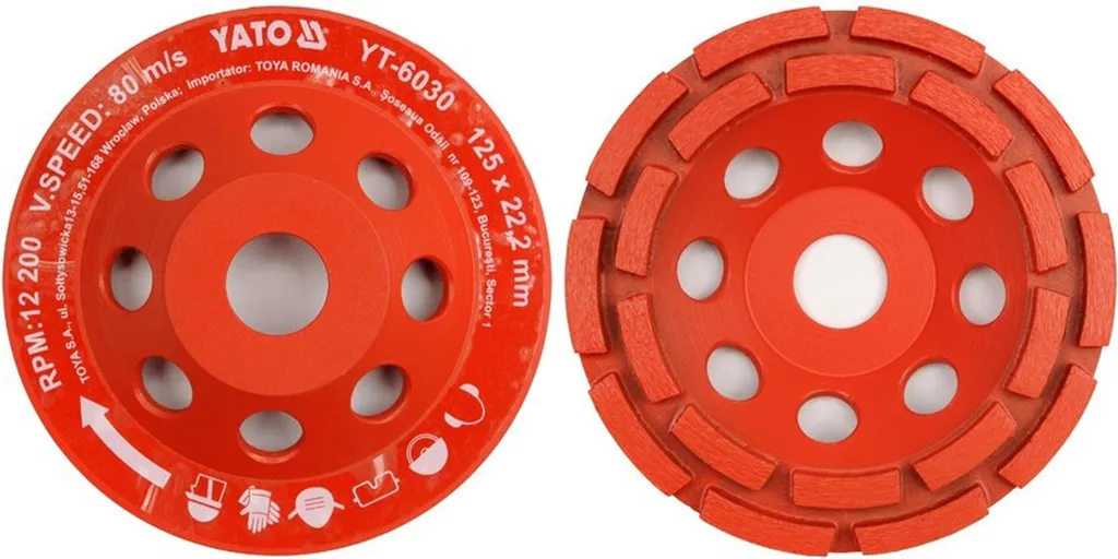 Meule Diamantée Segmentée YATO 125 mm Haute Résistance Modèle YT-6030