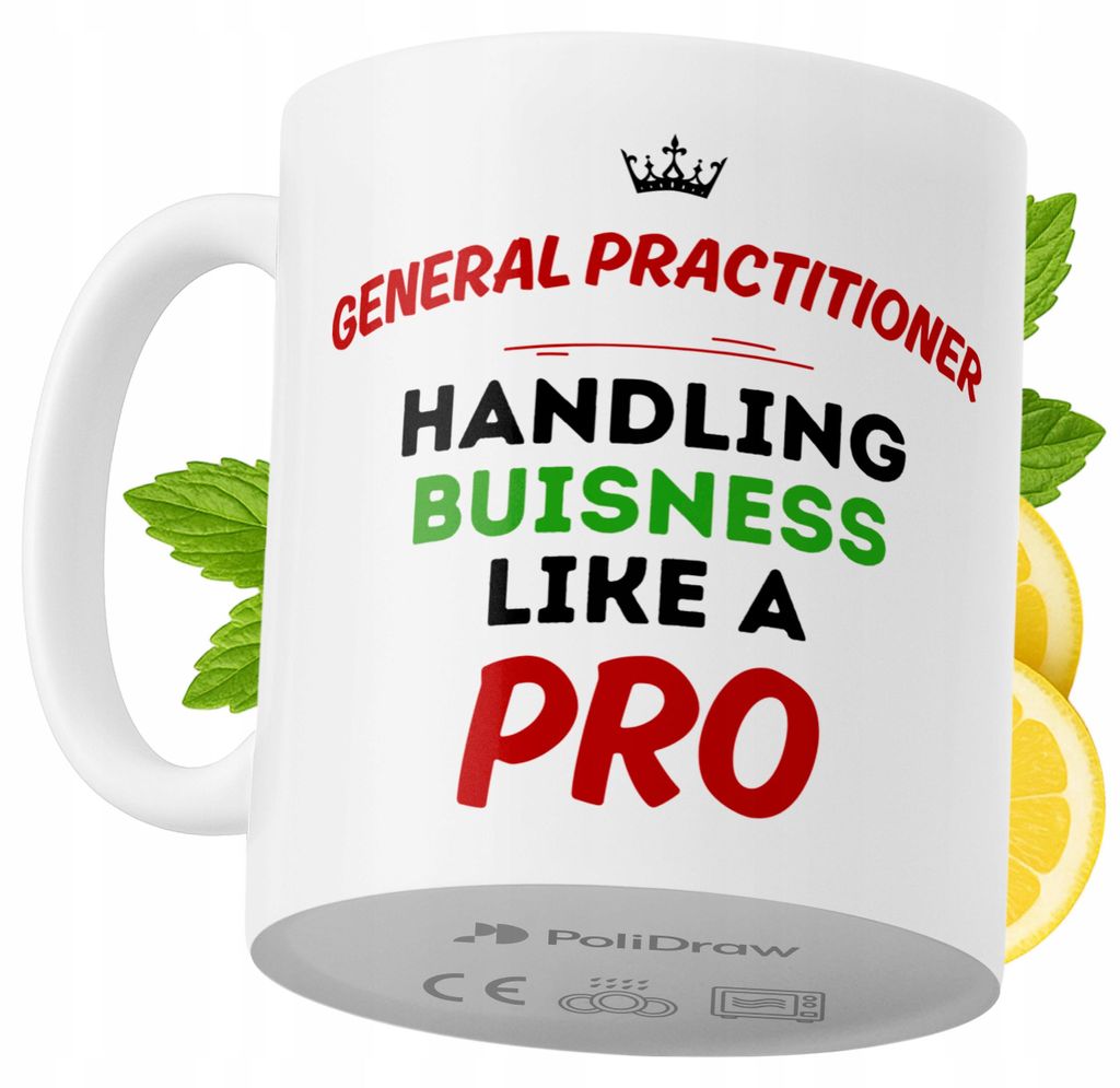 Lustige Kaffeetasse mit witzigem Textdesign für Allgemeinmediziner - ideal für Geburtstage, Namenstage, Feiertage und besondere Anlässe. Hochwer...