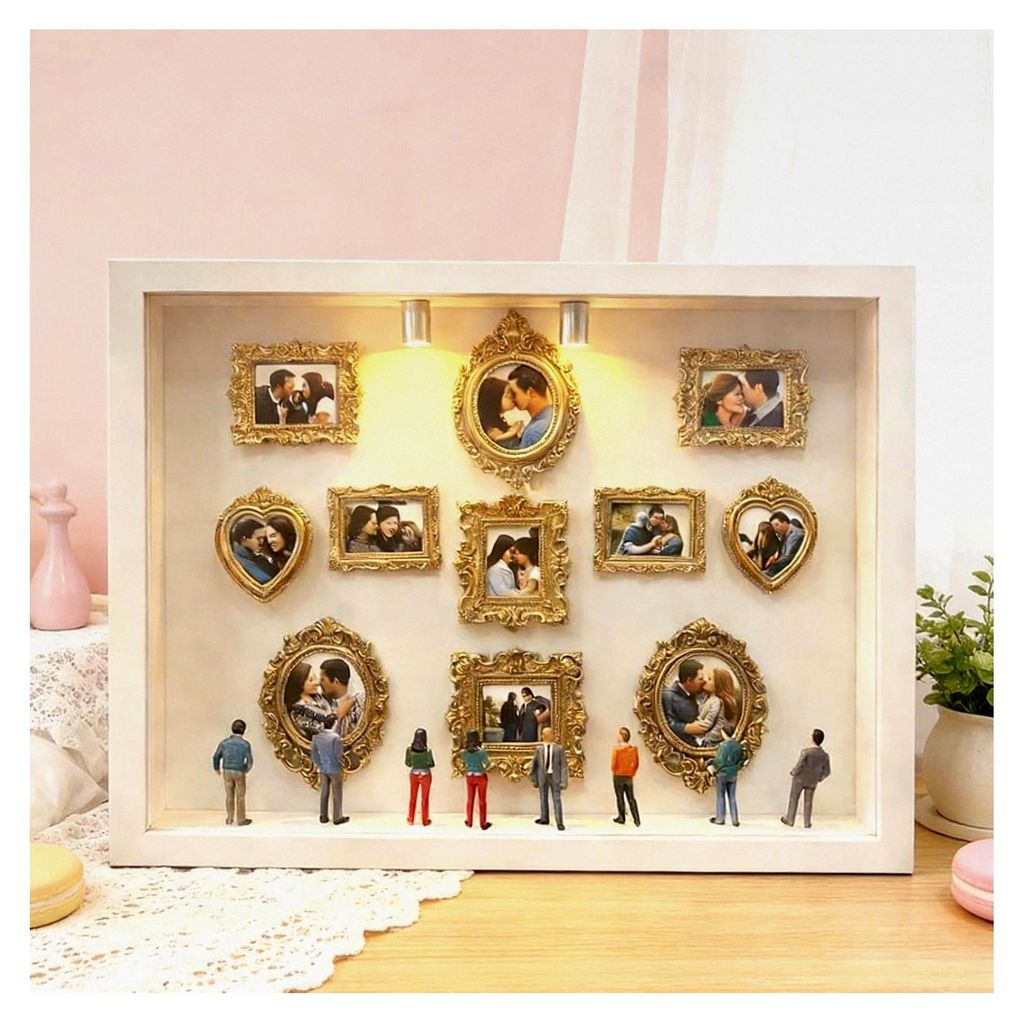 Mini Museum Rahmen - DIY Heimdekoration, Silhouette Box Ausstellungsrahmen - Für Sammler im Wohnzimmer, Schlafzimmer, Büro und Kinderzimmer als G...
