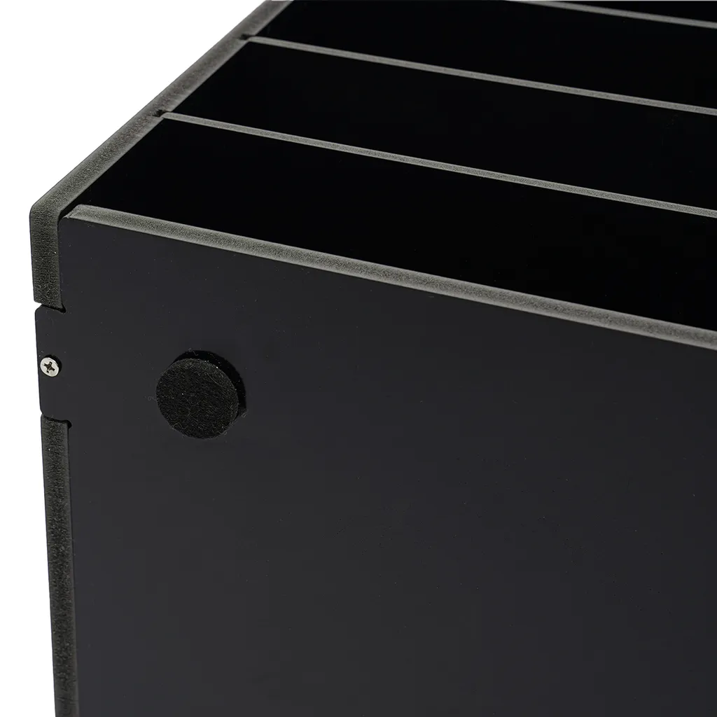 Organiseur de bureau noir pour documents et courrier - Rangement A4