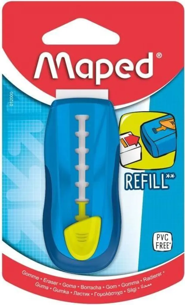 Gomme en Stick Rechargeable Maped pour Fournitures Scolaires - 3 Unités