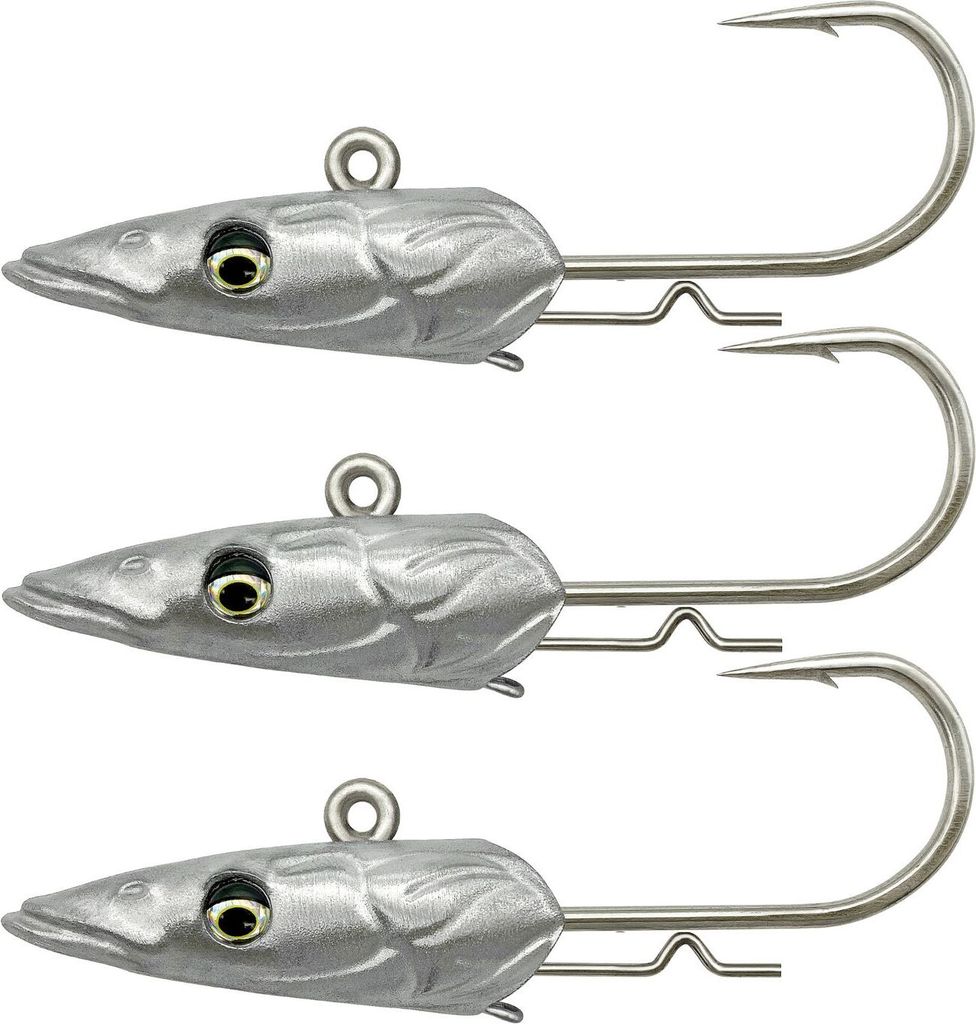 Savage Gear Sandeel V2 Jighead - 3 Jigköpfe, Größe/Gewicht:Gr. 4/0 / 23g