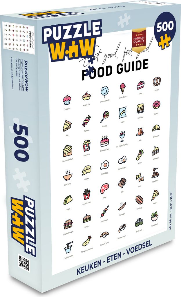 MuchoWow Puzzle 500 Teile Küche - Lebensmittel - Denken - Spiel - Toy