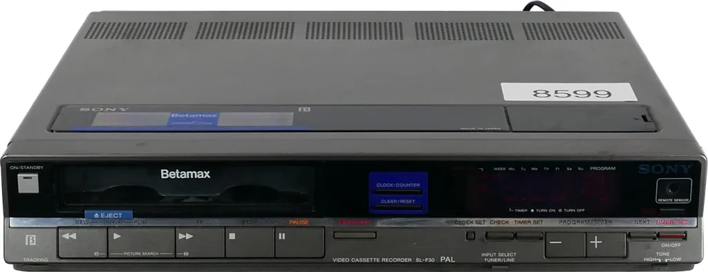 Magnétoscope Betamax Sony SL-F30 - Lecteur Enregistreur Cassette Vintage
