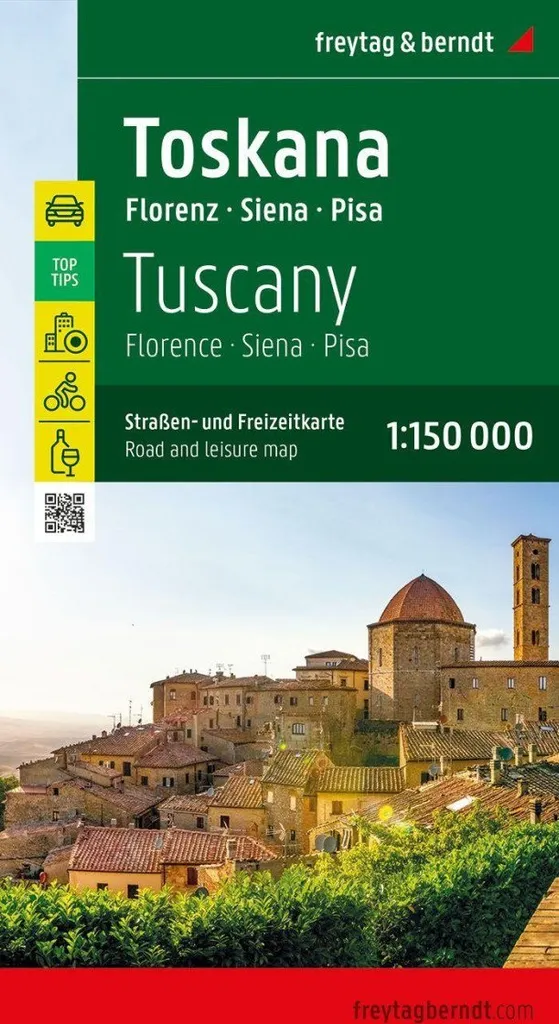 Ne vous perdez plus en Italie avec la carte routière Toscane 1:150 000 pro