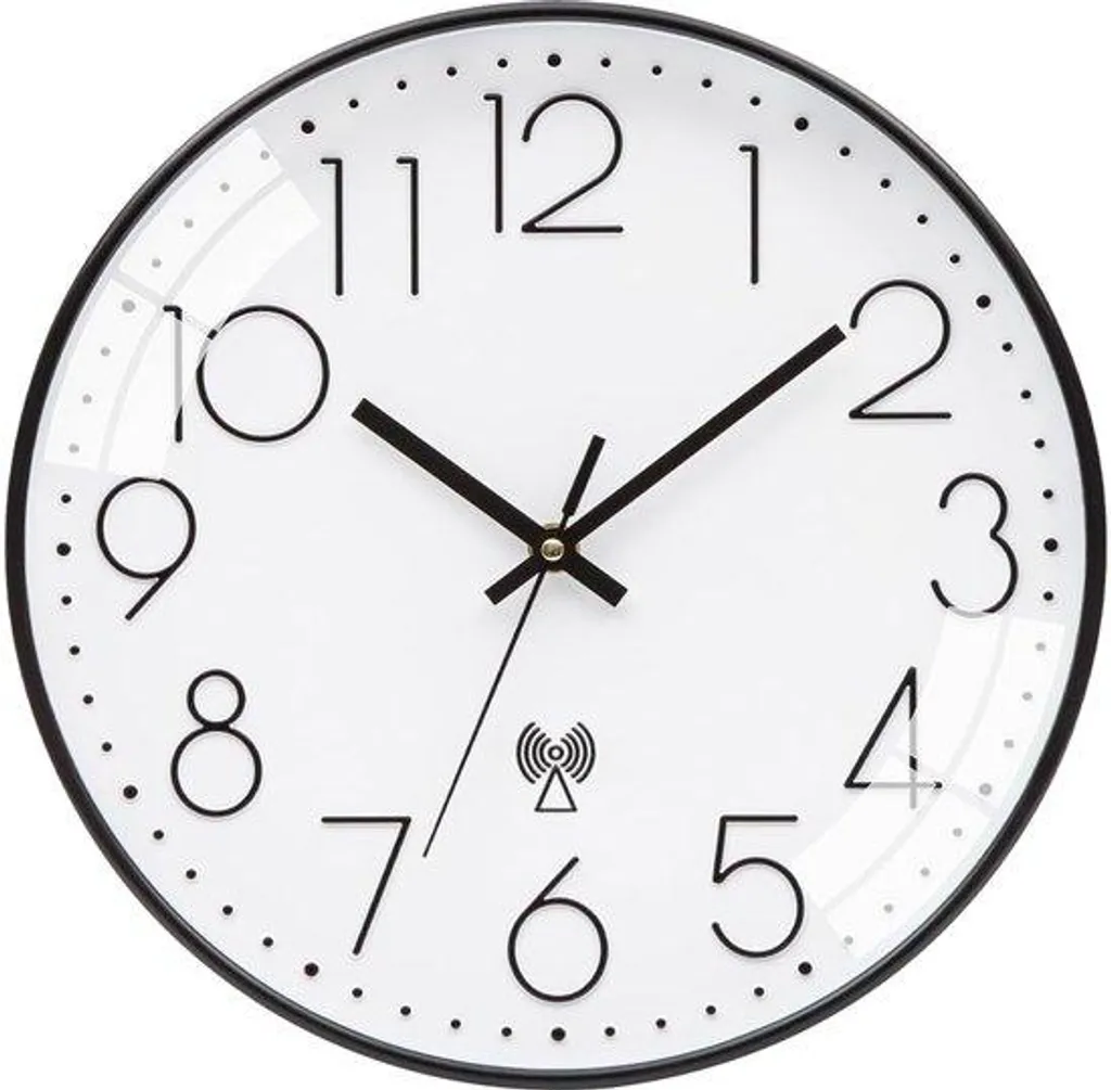 Horloge murale sans tic-tac finie la nuisance sonore radiocommandée 30cm