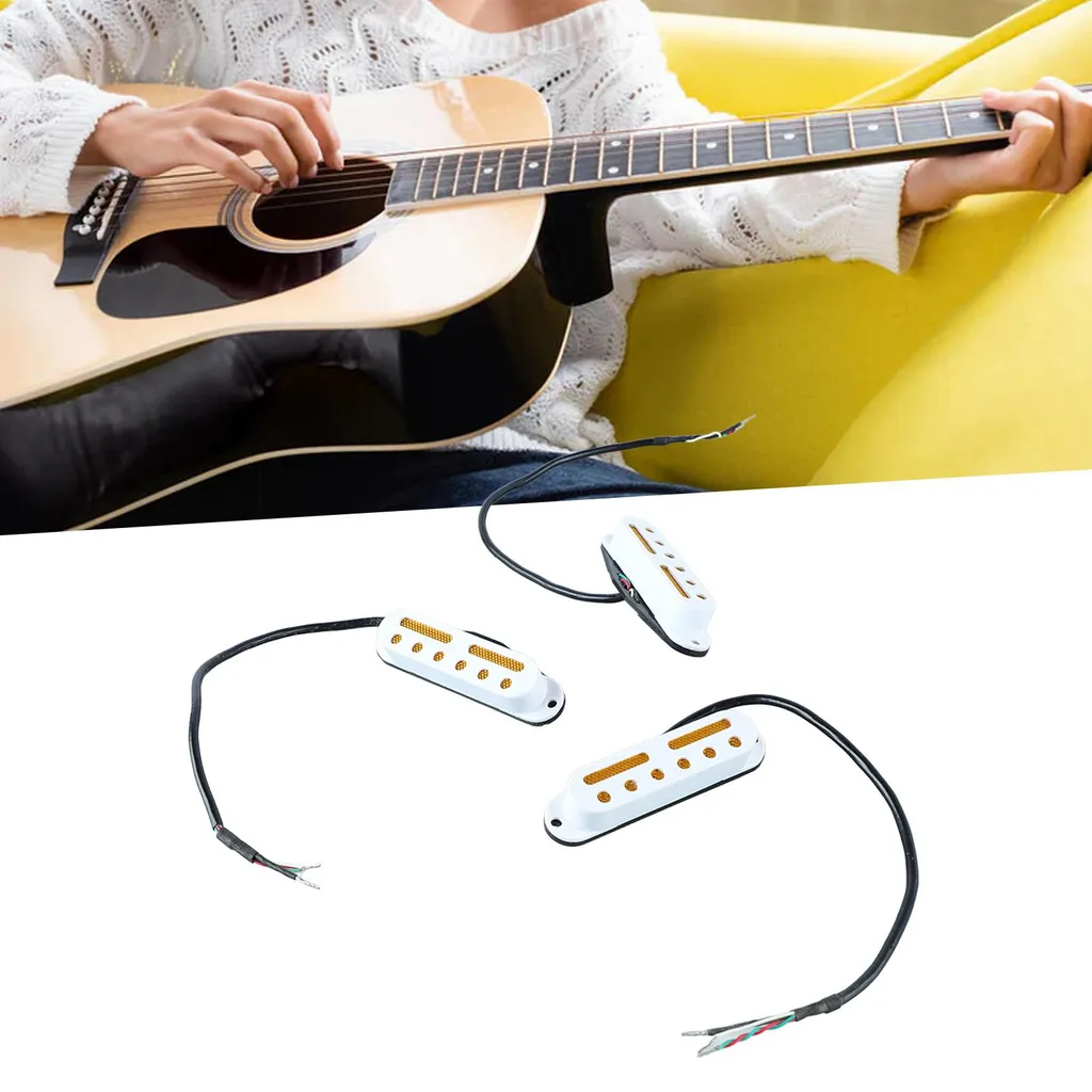 Éliminez les Parasites : Lot 3 Micros Simple Bobinage Blanc pour Guitare - 11