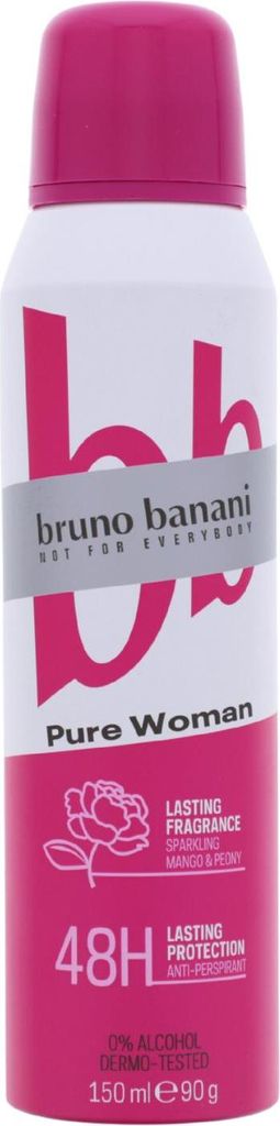Bruno Banani Deospray Pure Woman Mango Pfingstrose 150ml Obrázek produktu 