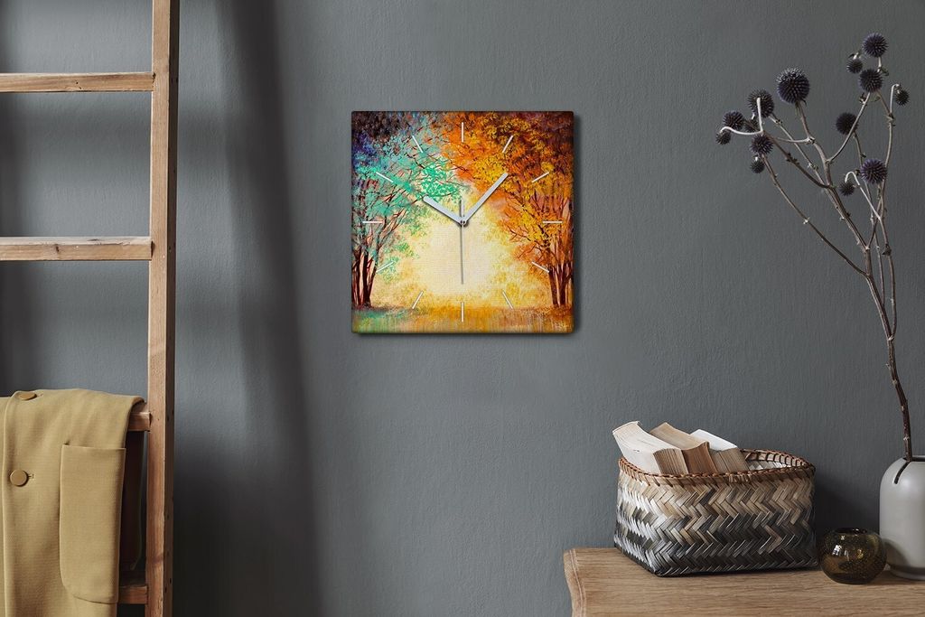 Coloray Hodiny Unikátní 30x30 cm  Tiché hodiny Pro obývací Produktbild 