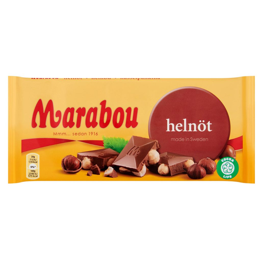 Marabou Milchschokolade Vollnuss 200g Schwedische Produktbild 