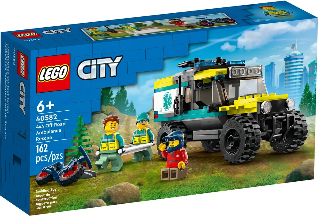 Ambulance 4x4 Tout-Terrain LEGO 40582 - Véhicule de Secours et Brancard