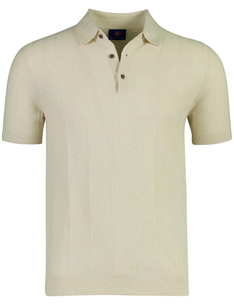 Normale Passform Polo Baileys beige 3 Knöpfe