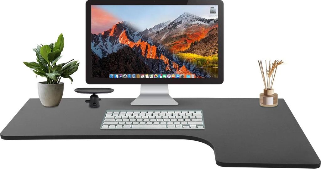 Wandklapptisch - Klappbarer Schreibtisch/Esstisch/Arbeitstisch - 100 x 60 cm - Tragkraft 30 kg - MDF & Stahl - Schwarz