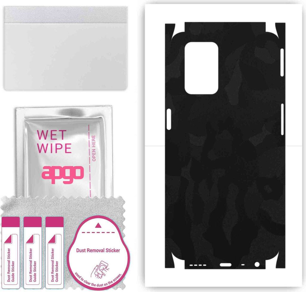 apgo Rückseite + Seiten Schutzfolie, Skin, kompatibel mit Realme Narzo 30 5G, Hinten Displayschutzfolie aus Vinylfolie, kratzfest, einfache Montag...