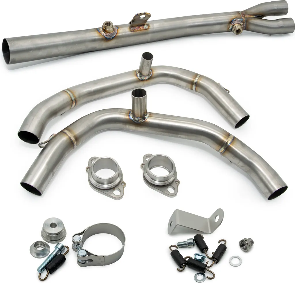 Remplacer collecteur moto usé par le LeoVince 80038 inox haute durabilité