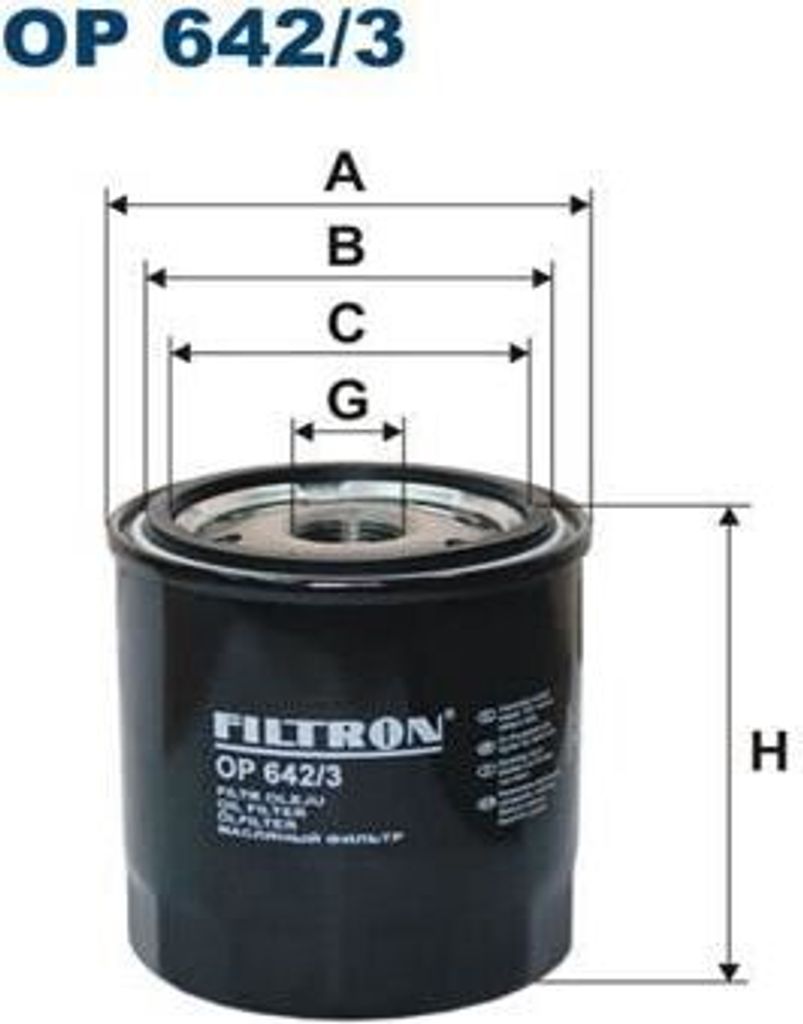 FILTRON Ölfilter OP642 / 3