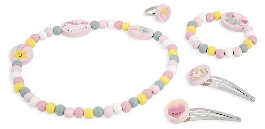 Janod Einhorn Schmuckset Rosa Kinder Rosa One Size