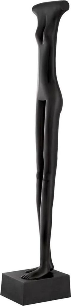 Casa Padrino Luxus Deko Skulptur Bronze 18 x 24,5 x H. 131,5 cm - Abstrakte Messing Deko Figur - Wohnzimmer Deko - Büro Deko - Deko Accessoires - ...