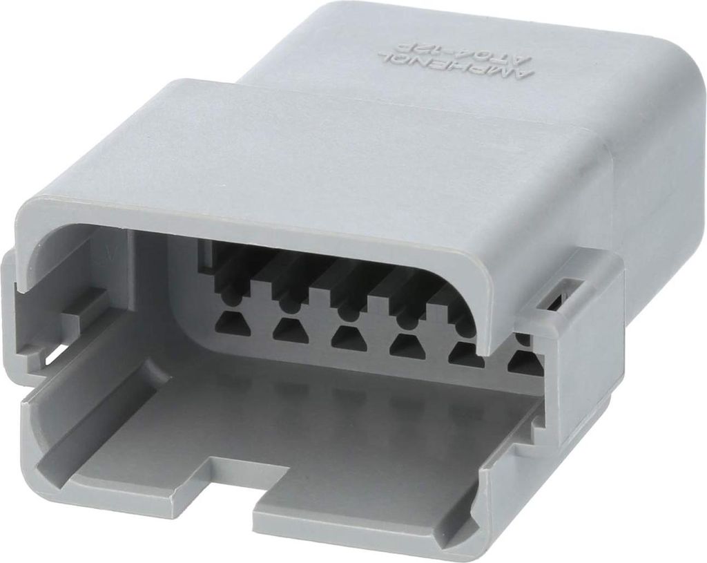 Amphenol AS-12SM 103 Kabelstecker AT-Serie Stift, Kodierung A, 12-polig, Crimpanschluss Isolationsdurchmesser 2,24mm -