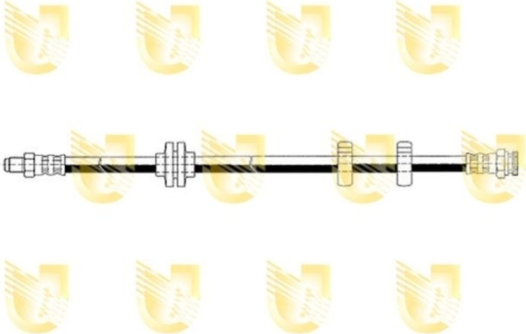 1 Bremsschlauch UNIGOM 377270 für FIAT LANCIA, Vorderachse beidseitig