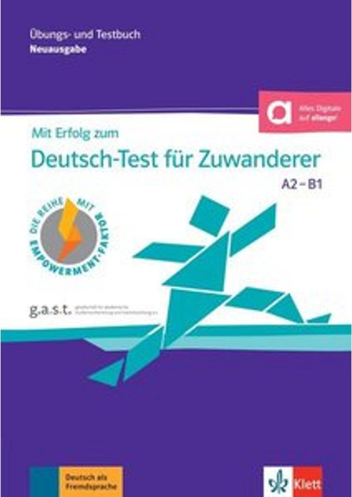Cover of a German language learning book for immigrants.