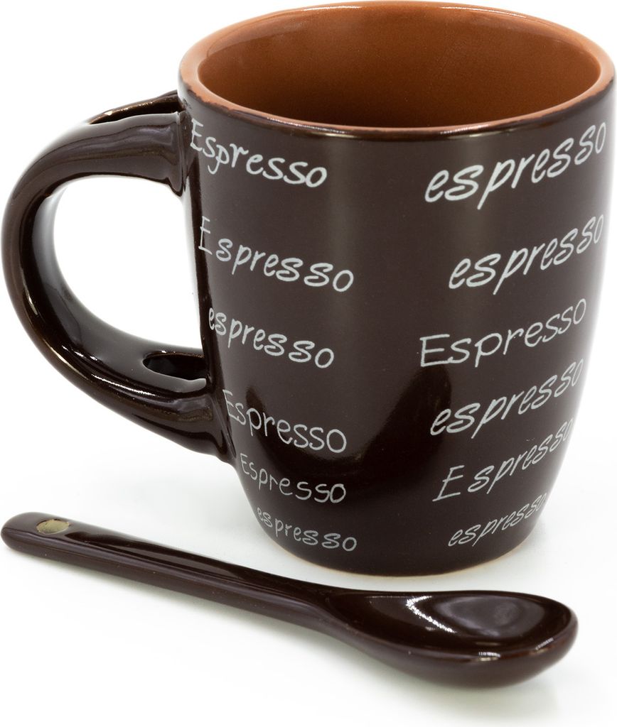 4er Set Espressotassen Mit Untertassen & Löffeln – 160 Ml, Stapelbar Mit Metallständer, Keramik Kaffeetassen Für Espresso, Cappuccino & Tee