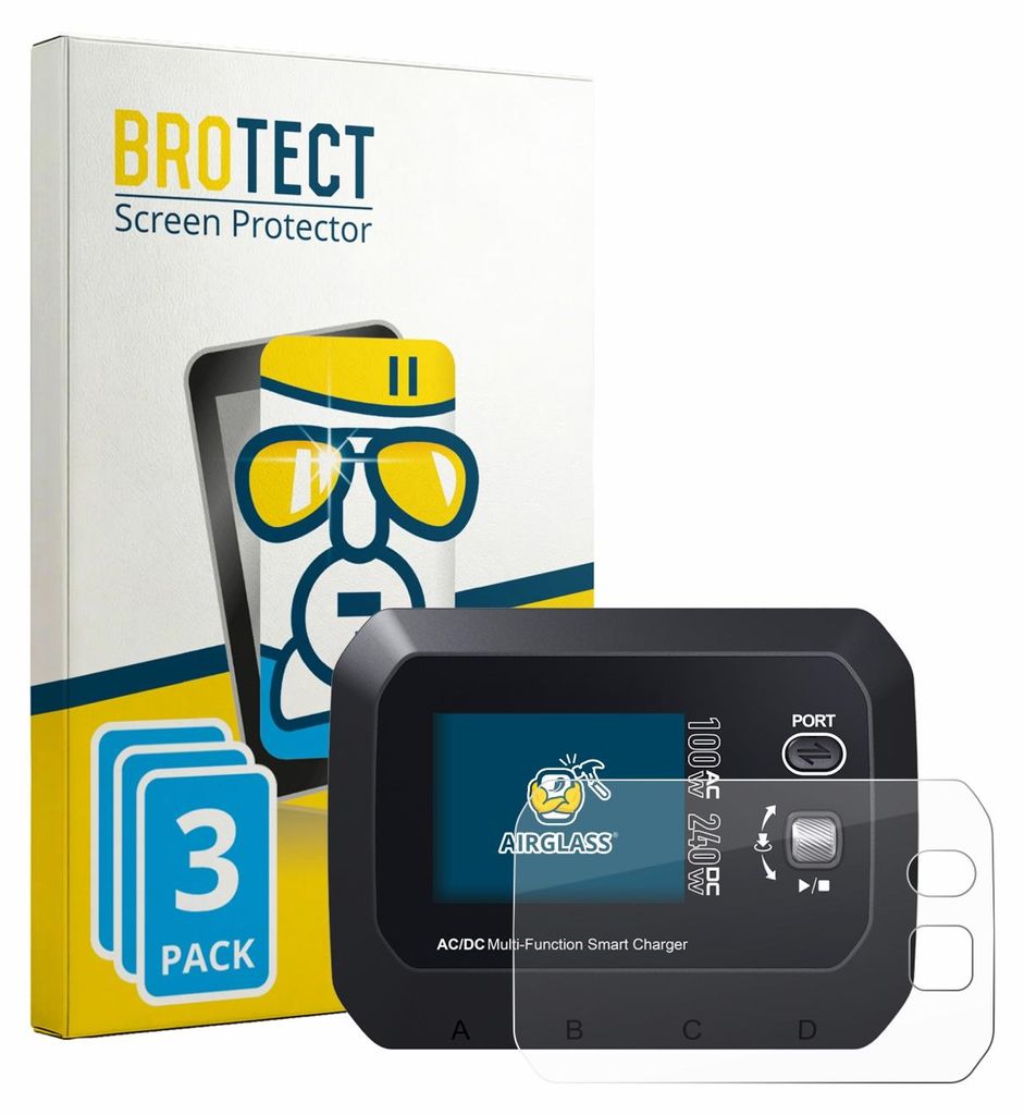3x BROTECT Schutzglas für SkyRc Q100 Neo Schutzfolie Panzer Folie Glas Display Schutz klar