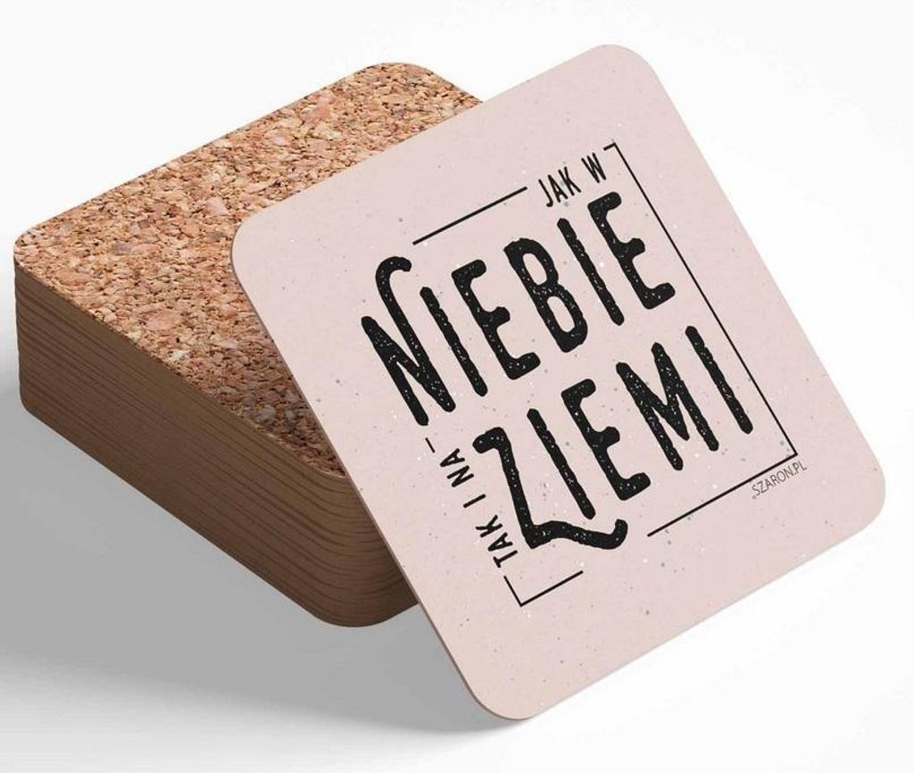 Korkuntersetzer - Wie im Himmel so auf Erden