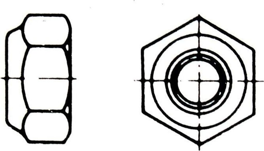AL-KO Sechskantmutter DIN985-M12-8-A3C