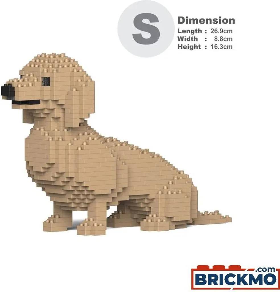 JEKCA Bricks Teckel 03-M03 ST19DSD03-M03 Jeu de Construction Chien