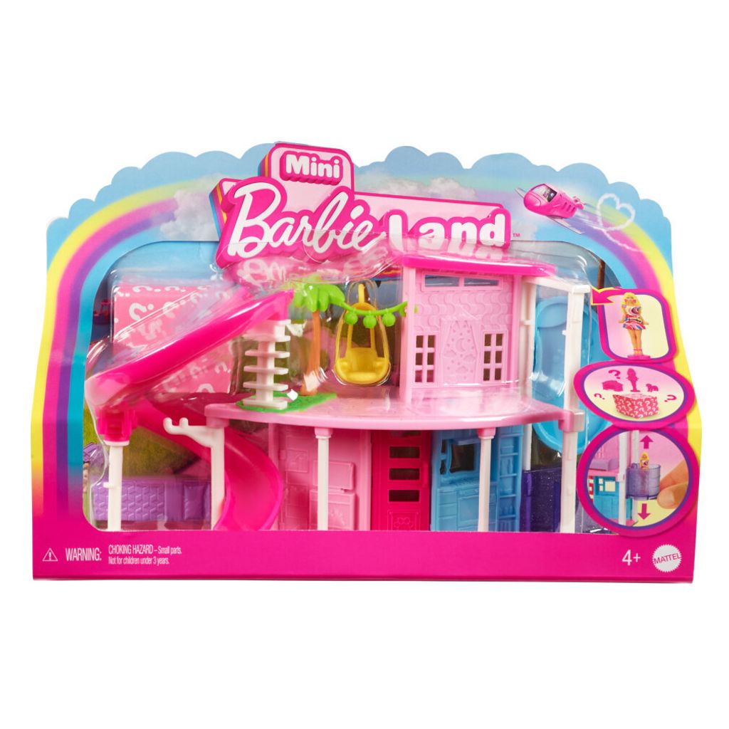 BARBIE Mini Barbieland Mini-Puppenhaus Traumhaus mit berraschungs-Minipuppe zuflliges Modell