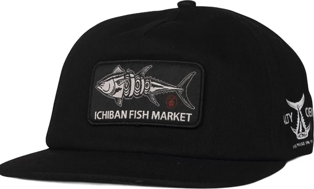 Casquette de Pêche Salty Crew Fish Market Noire - Idéale Bord de Mer