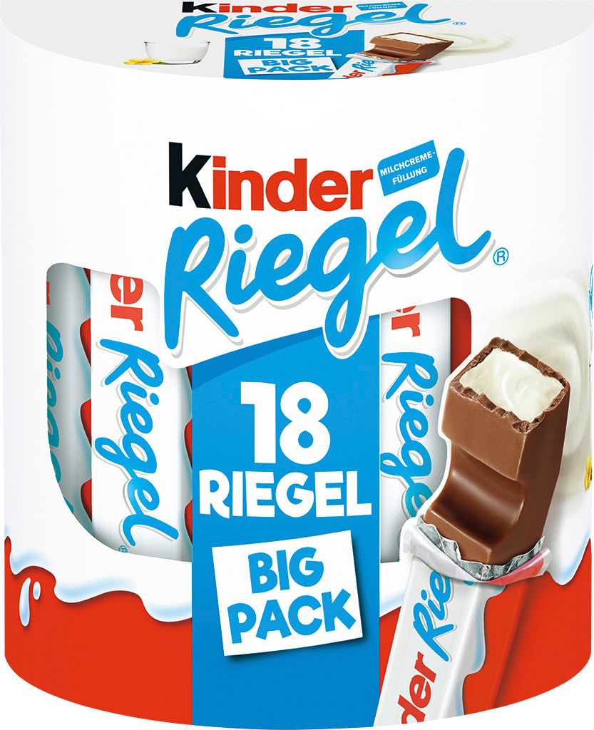 Kinder Schokoladenriegel Vollmilch mit Milch Creme Füllung Produktbild 