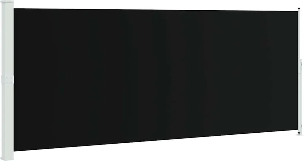 vidaXL Tenda Laterale Estensibile 200x500 cm Nero - Privacy e Ombra