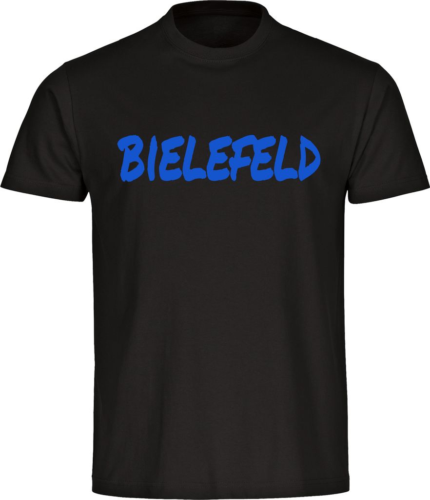 multifanshop Herren T-Shirt - Bielefeld - Textmarker, schwarz, Größe 4XL